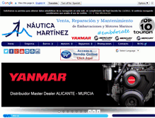 Tablet Screenshot of nauticamartinez.com